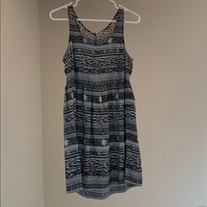 ecoté Black & White Open Back Dress Size S